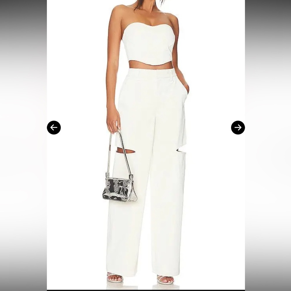 AFRM Kimmie Pants - Matte White Size 26